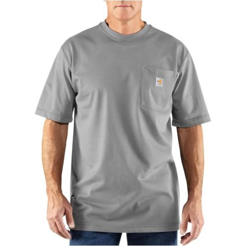 칼하트 Carhartt Mens Flame-Resistant Force Cotton Short-Sleeve T-Shirt