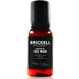 Brickell Men's Products Brickell Mens Clarifying Gel Face Wash for Men, Natural and Organic Rich Foaming Daily Facial Cleanser Formulated With Geranium, Coconut and Aloe, 2 Ounce, Scented