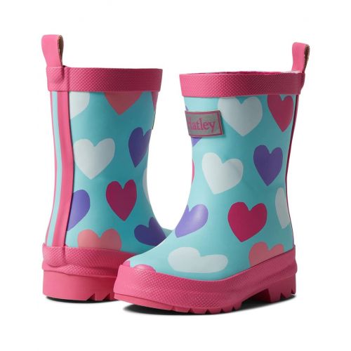 해틀리 Hatley Kids Colourful Hearts Matte Rain Boots (Toddleru002FLittle Kid)
