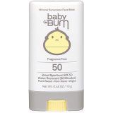 Sun Bum Baby Bum SPF 50 Sunscreen Face Stick | Mineral Roll-On UVA/UVB Face and Body Protection for Sensitive Skin | Fragrance Free | Travel Size | .45oz
