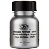 Mehron Makeup Metallic Powder (.5 Ounce) (Silver)