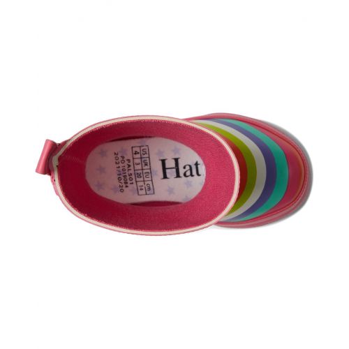 해틀리 Hatley Kids Rainbow Stripes Shiny Rain Boots (Toddleru002FLittle Kid)