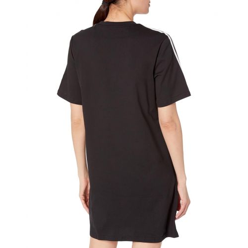 아디다스 adidas Essentials 3-Stripes Single Jersey Boyfriend T-Shirt Dress