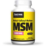 Jarrow Formulas MSM 1000 mg - 100 Veggie Caps - Methylsulfonylmethane - Important Source of Organic Sulfur - Strengthens Joints - Up to 100 Servings