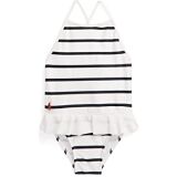 Polo Ralph Lauren Kids Striped Ruffled One-Piece Swimsuit (Infant)