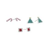 Alex and Ani Holiday Earrings Set of 3