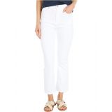 7 For All Mankind The High-Waist Slim Kick in Slim Illusion White