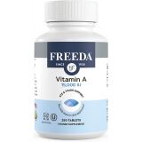 Freeda Kosher Vitamin A Palmitate - Retinyl Palmitate Pure Vitamin A 15,000 IU - Vitamin A Supplement to Support Eye, Vision & Immune Health - Vit A Vitamin Supplements - Vitamina
