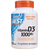 Doctors Best Best Vitamin D3 1000 IU, Softgel Capsules, 180-Count
