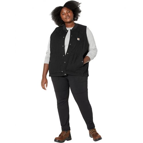 칼하트 Carhartt Plus Size Rugged Flex Relaxed Fit Canvas Insulated Rib Collar Vest
