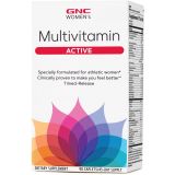 GNC Womens Active Multivitamin Supports an Active Lifestyle 30+ Nutrient Formula Promotes Bone & Joint Health, Helps Energy Production Clinically Studied Daily Vitamin 90 Caplets