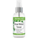 Derma-nu Miracle Skin Remedies Rose Water Toner For Face - Natural Anti-Aging Facial Toner Spray For Women Enriched with Organic Aloe Vera - Organic Hydrating Pore Refining Toner Mist for Sensitive or