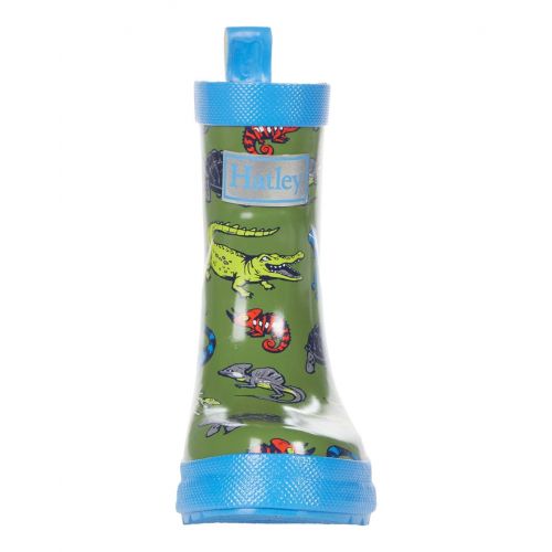 해틀리 Hatley Kids Aquatic Reptiles Shiny Rain Boots (Toddleru002FLittle Kid)