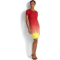 LAUREN Ralph Lauren Dip-Dyed Short Sleeve Jersey Dress
