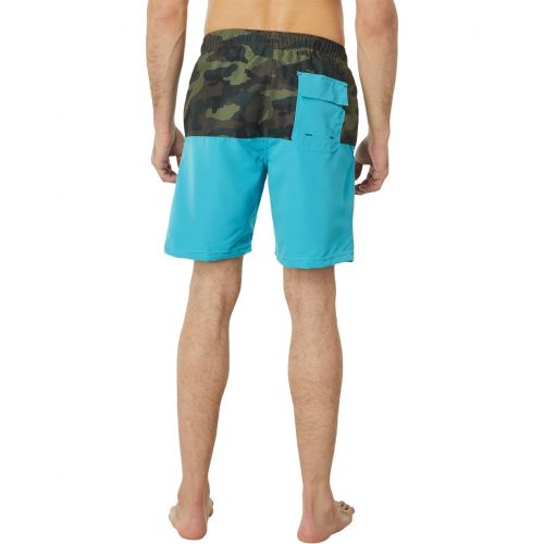  U.S. POLO ASSN. USPA Color-Block Camo Swim Shorts