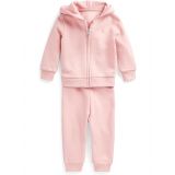 Polo Ralph Lauren Kids Fleece Full Zip Hoodie & Pants Set (Infant)