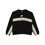 Nike Kids Striped Crew Neck Sweatshirt (Toddler/Little Kids)