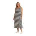 LAUREN Ralph Lauren Plus Size Striped Sleeveless Dress