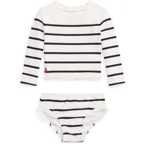 폴로 랄프로렌 Polo Ralph Lauren Kids Striped Stretch Two-Piece Swimsuit (Infant)