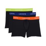 Lacoste 3-Pack Motion Microfiber Trunks with Colorful Waistband