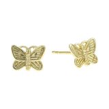 Argento Vivo Metal Mini Butterfly Stud Earrings