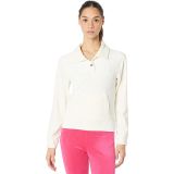 Juicy Couture Paneled 1u002F2 Placket Snap Top