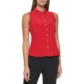 Tommy Hilfiger Sleeveless Point Collar Blouse