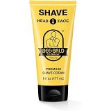 BEE BALD SHAVE Premium Shave Cream Goes On Light & Slick For A Shave Thats Incredibly Smooth & Quick For Both Face And Head, 6 Fl. Oz.