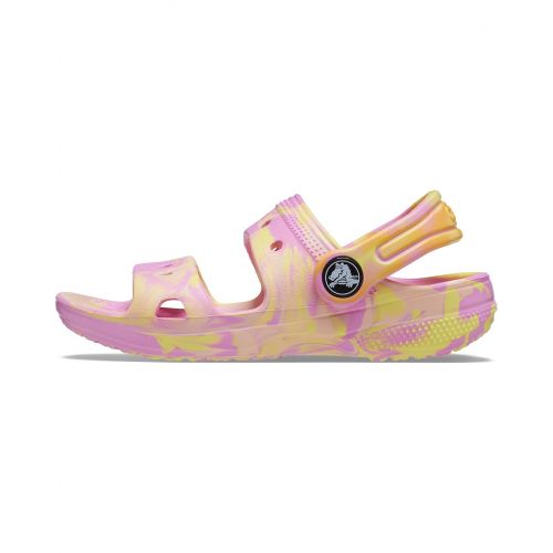 크록스 Crocs Kids Classic Marbled Tie-Dye Sandal (Toddler)