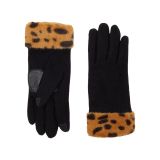 Echo New York Printed Faux Fur Cuff Gloves