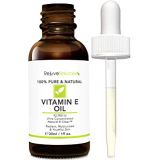 RejuveNaturals Vitamin E Oil - 100% Pure & Natural, 42,900 IU. Visibly Reduce the Look of Scars, Stretch Marks, Dark Spots & Wrinkles for Moisturized & Youthful Skin. d-alpha tocopherol (1 Fl. Oz