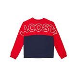Lacoste Kids Long Sleeve Graphic Lacoste Print (Toddler/Little Kids/Big Kids)