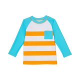 Hatley Kids Orange Soda Stripes Long Sleeve Rashguard (Toddleru002FLittle Kidsu002FBig Kids)