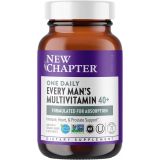 New Chapter Mens Multivitamin + Immune Support - Every Mans One Daily 40+, Fermented with Probiotics + Whole Foods + Saw Palmetto + B Vitamins + Vitamin D3 + Organic Non-GMO Ingred