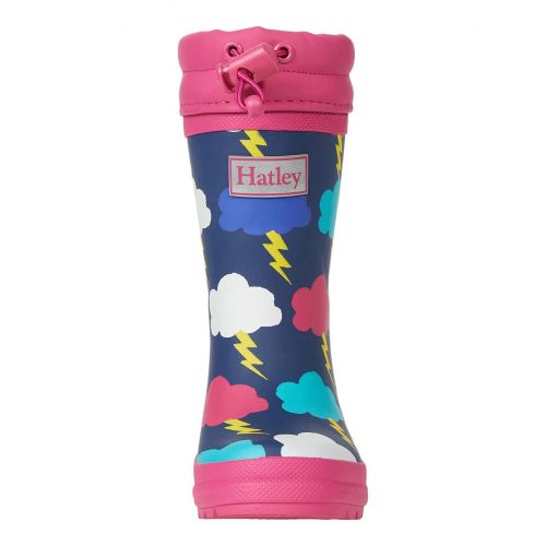 해틀리 Hatley Kids Lightening Clouds Sherpa Lined Rain Boots (Toddleru002FLittle Kid)