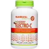 NutriBiotic - Cherry Electro-C Vitamin C & Electrolyte Powder, 8 Oz 850 Mg Vitamin C Per Serving Effervescent Electrolyte Recharge Buffered & Highly Soluble Non-GMO & Gluten Free