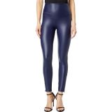 Yummie Signature Waistband Faux Leather Leggings with Zipper
