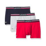 Lacoste Mens Iconic Lifestyle 3 Pack Cotton Stretch Trunks