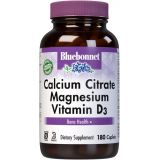 Bluebonnet Nutrition Calcium Citrate Magnesium Plus Vitamin D3 Caplets, Bone Health & Muscle Relaxation, Non GMO, Gluten, Soy & Milk Free, Kosher, White, Unflavored, 180 Count