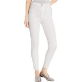 7 For All Mankind High-Waist Ankle Skinny in Slim Illusion White