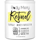 Body Merry Retinol Cream & Moisturizer for Face, Body & Eyes w Hyaluronic Acid for Anti Aging, Wrinkles & Acne; Use Day or Night! 1.7oz