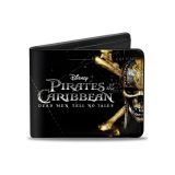 Buckle-Down Mens PIRATES OF THE CARIBBEAN DEAD MEN TELL NO TALES Skull Accessory, pirates of the caribbean dead MEN TELL no TALES skull icon black/Silvers/Golds, Standard Size
