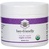Best Night Cream Natural USDA Certified Organic Night Cream By BeeFriendly, Anti Wrinkle, Anti Aging, Deep Hydrating & Moisturizing Night Time Eye, Face, Neck & Decollete Cream for