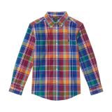 Polo Ralph Lauren Kids Plaid Cotton Poplin Shirt (Toddler/Little Kids)