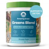 Amazing Grass Greens Blend Alkalize & Detox: Smoothie Mix, Cleanse with Super Greens & Beet Root Powder, Digestive Enzymes, Prebiotics & Probiotics, 30 Servings (Packaging May Vary