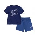 Nike Kids Dri-FIT Graphic T-Shirt and Shorts Two-Piece Set (Toddler)