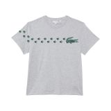 Lacoste Kids Short Sleeve Paw Print Graphic Tee Shirt (Little Kid/Toddler/Big Kid)