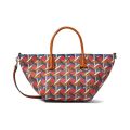 Tory Burch Canvas Basket Weave Small Tote