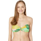Kate Spade New York Cucumber Floral Tie Bandeau Bikini Top