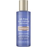 Neutrogena Oil-Free Liquid Eye Makeup Remover, Residue-Free, Non-Greasy, Gentle & Skin-Soothing Makeup Remover Solution with Aloe & Cucumber Extract for Waterproof Mascara, 5.5 fl.